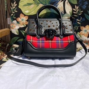 Versace Tartan Studded Palazzo